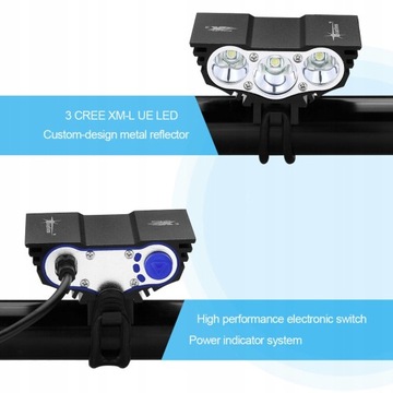 LM Solarstorm 3x Cree XM-L LED 4-режимный велосипед l