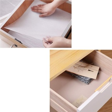 ЗАЩИТНЫЙ КОВРИК ДЛЯ ЯЩИКОВ ШКАФА, ПРОТИВСКОЛЬЗЯЩИЙ, 150х50 см, ПЯТЕНОСТОЙКИЙ, БЕЛЫЙ