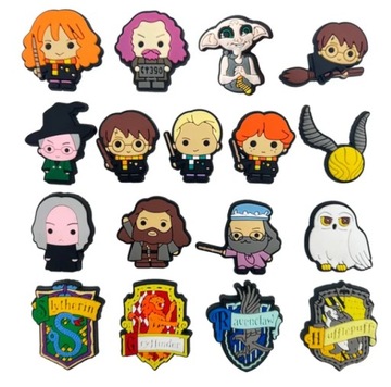 PINY PRZYPINKI DO BUTÓW CHARMS CROCS WPINKI HARRY POTTER 17 sztuk
