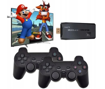 KONSOLA GRA TELEWIZYJNA HDMI RETRO 2 PADY 128GB PAMIĘCI, 20000+ GIER