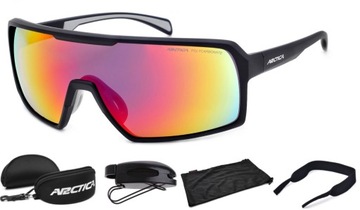 OKULARY ROWEROWE ARCTICA S-332A MONOLENS LUSTRZANKA REVO