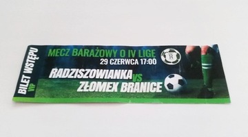 RADZISZOWIANKA Radziszów - ZŁOMEX Branice 29.06.22