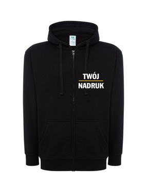 BLUZA BLUZY ROZPINANE KAPTUR Z TWOIM NADRUKIEM S