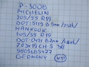 KOLA RÁFKY PNEUMATIKY PEUGEOT 3008 R19