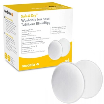 Medela Wkładki laktacyjne wielokrotnego użytku x 4