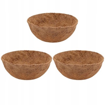 3 sztuki Coco Coir Pots Włókna Sadzarek Do Z
