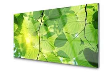 Panel szklany Płytka Liście Roślina 120x60 + KLEJ