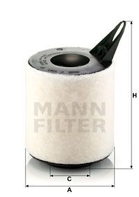 FILTR VZDUCHU C 1361 MANN-FILTER BMW 1 3 E81 E87