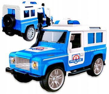 Samochód policyjny światło dźwięk napęd Land Rover