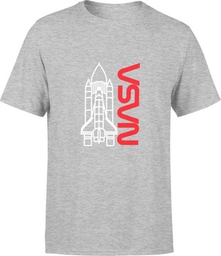 NASA KOSZULKA MĘSKA T-SHIRT TSHIRT SPACEX ROZM S MĘSKI Z NADRUKIEM