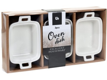 ЧАША ДЛЯ ВЫПЕЧКИ БЕЛАЯ ФАРФОРОВАЯ 14 х 8 см, 100 мл - 3 шт.