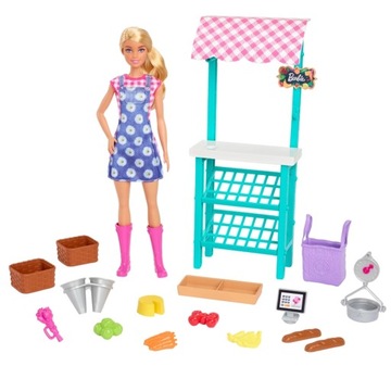 BARBIE TARG FARMERSKI ZESTAW + LALKA HCN22