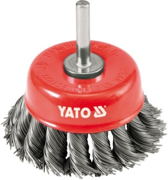 SZCZOTKA CZOŁOWA Z TRZP 75MM DRUT SPLAT YATO