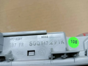 LAMPA OSVĚTLENÍ KABINY VW PASSAT B8 TOURAN 5TA 5G0947291K
