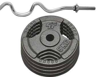 ZESTAW 26 kg OBCIĄŻENIE HAMMERTONE ŻELIWO Z GRYFEM ŁAMANYM MOCNO 120CM