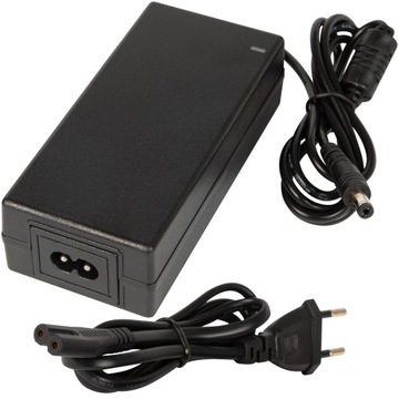 ZASILACZ IMPULSOWY 24V DC 2A WTYCZKOWY DO MONITORINGU LED 2,1/5,5 48W CCTV