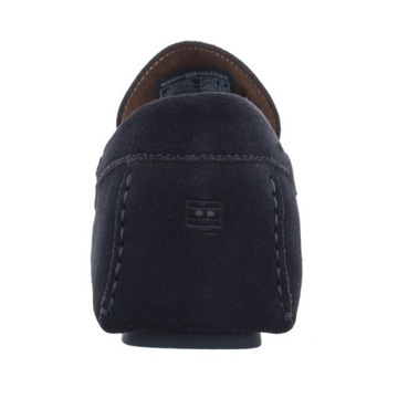 Buty Mokasyny Męskie Tommy Hilfiger Classic Suede Driver Granatowe