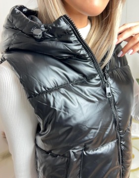 ЖЕНСКИЙ СТЕГАНЫЙ ЖИЛЕТ, КУРТКА С РУКАВАМИ, РАЗМЕР L