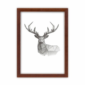 Набор коричневых рамок для галереи на 4 фотографии.