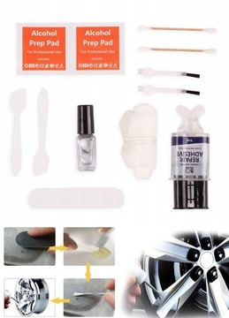 Ремкомплект для ремонта алюминиевых дисков автомобилей, мотоциклов и мотоциклов