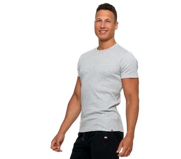 ФУТБОЛКА МУЖСКАЯ, ОДНОРОДНАЯ, 100% ХЛОПОК, КЛАССИЧЕСКАЯ СЕРАЯ MORAJ 2XL