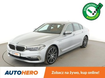 BMW Seria 5 G30-G31 Limuzyna 530e iPerformance 252KM 2017 BMW 530 Luxury Line PHEV panorama skóra kamera