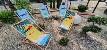 Рекламный шезлонг с ВАШИМ принтом, 5 шт. ПРОИЗВОДИТЕЛЬ!