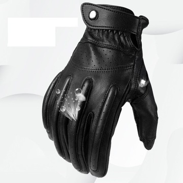 SKÓRA SKÓRZANE RĘKAWICE MOTOCYKL QUAD OZERO DOTYK