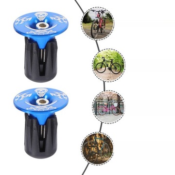 ZAŚLEPKI DO ROWERU SZOSOWEGO SUWAKI KIEROWNICY CZAPKI ROWEROWE GÓRSKIE