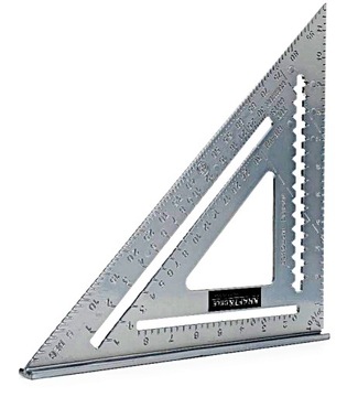 KĄTOWNIK STOLARSKI CIESIELSKI ALUMINIOWY DUŻY 12'
