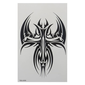 3D наклейка на руку, ногу, боди-арт, черный дракон, одноразовую, съемную, wo