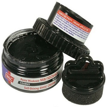 ЛАК ДЛЯ ОБУВИ ЧЕРНЫЙ ВОСК КРЕМ ДЛЯ НОСКОВ + ГУБКА