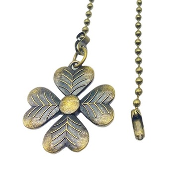 Удлинительная цепочка для вентилятора с украшением в виде шариков. Коричневый потолочный вентилятор