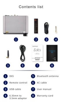 ЦАП/усилитель Topping DX5 Bluetooth