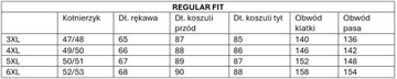 Koszula męska 3XL ESPADA 57% bawełna 3% elastan regular fit gładka dł ręk