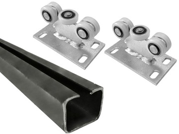 PROFIL 30x30x2mm + 2 ROLKI WÓZKI do bramy drzwi