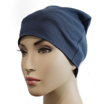 ШАПКА-БИНИ, универсальная хлопок, ГРАФИТ