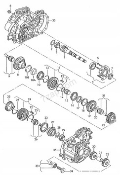 Крышка подшипника 02s311375 02s311376c для автомобилей группы VW