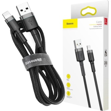 Baseus SZYBKI KABEL USB DO IPHONE 1.5A QC 2M