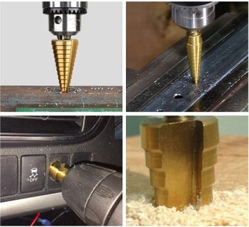 НАБОР СТУПЕНЧЕСКИХ СВЕРЛ ПО МЕТАЛЛУ 3 шт.