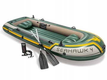 PONTON INTEX SEAHAWK 4 WIOSŁA POMPKA 351x145x48cm