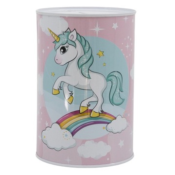 Skarbonka UNICORN Puszka Duża XL Jednorożen Metal