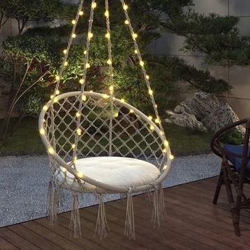 ПОДВЕСНОЙ СТУЛ БОХО КАЧЕЛЯ ГНЕЗДО АИСА ДЛЯ ДОМАШНЕГО САДА 80 XXL