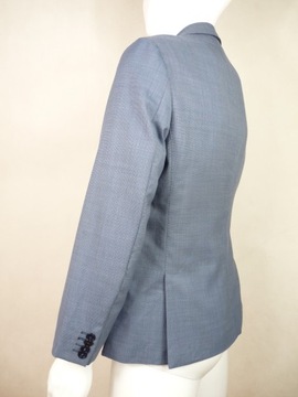 MASSIMO DUTTI 48 NOWA 130'S ITALIAN WOOL niebieska