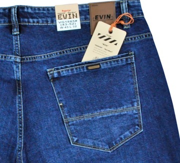 Spodnie męskie dżinsowe jeans Evin VG1885 pas 114 cm 45/32
