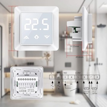 IOLLOI WIFI ЦИФРОВОЙ ТЕРМОСТАТ T5E-WF 16A РЕГУЛЯТОР