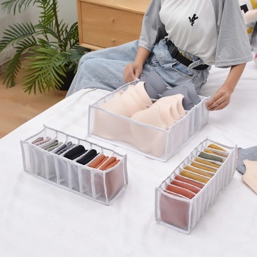 Органайзер для нижнего белья 36*17*12 Цвет Белый - Трусики, носки