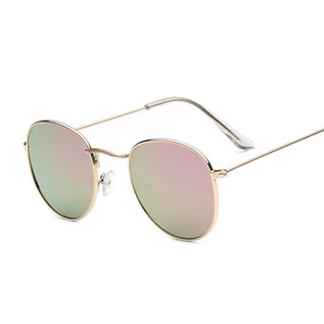 Okulary przeciwsłoneczne męskie Vintage owalne Gradient