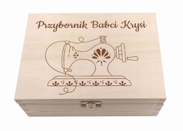 Skrzynka z przegródkami herbaciarka NAJPIĘKNIEJSZY DLA Babci Dzień Dziadka