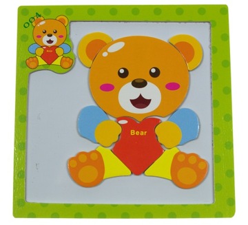 TABLICA MAGNETYCZNA UKŁADANKA PUZZLE MISIO SERCE